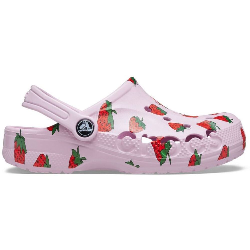 Crocs Kids' Baya Strawberries Slip-On Clogs - Pink 4
